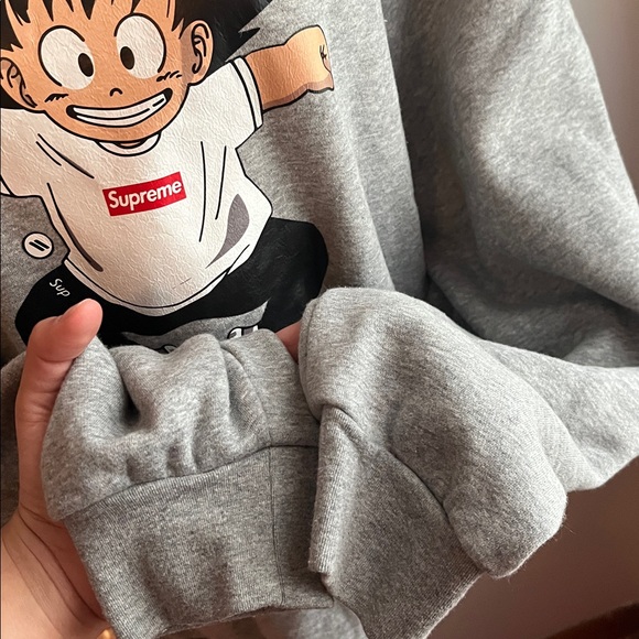 Gray Anime Graphic Hoodie - Picture 3 of 8